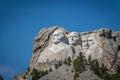 The Carved Busts of George Washington, Thomas Jefferson, Theodore Ã¢â¬ÅTeddyÃ¢â¬Â Roosevelt, and Abraham Lincoln at Mount Rushmore Royalty Free Stock Photo